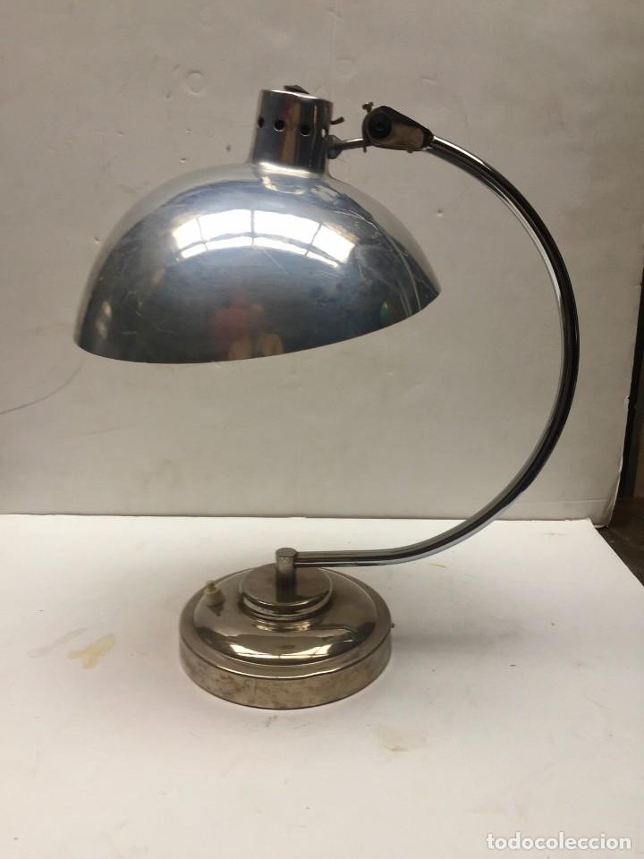 Vintage: LAMPARA FLEXO  ESCRITORIO CROMO  1940 - Foto 1