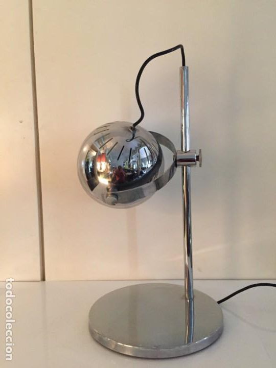 Vintage: LAMPARA DE ESCRITORIO CROMADA 1970 sarfatti ??? - Foto 3