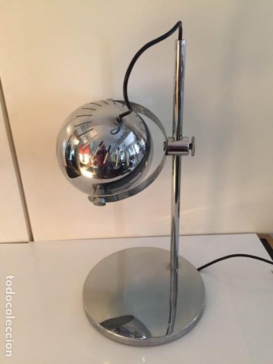 Vintage: LAMPARA DE ESCRITORIO CROMADA 1970 sarfatti ??? - Foto 4