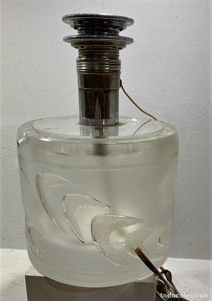Vintage: Lalique, pie de l&aacute;mpara. - Foto 3