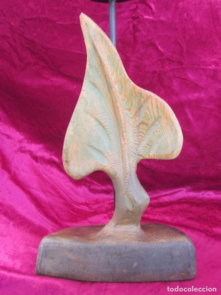 Vintage: CANDELABRO FORMA HOJA. - Foto 2