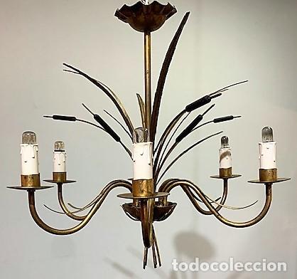 Vintage: L&aacute;mpara de techo de hierro forja - Foto 1