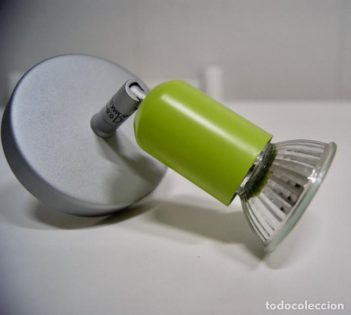 Vintage: Base con un foco en gris y verde - Foto 3