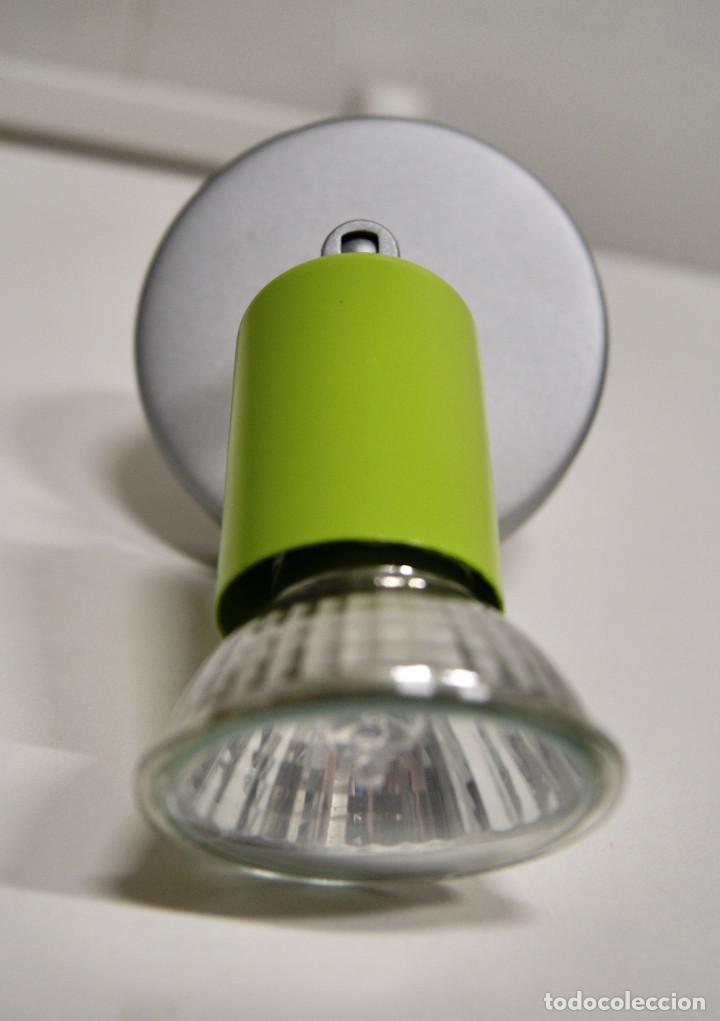 Vintage: Base con un foco en gris y verde - Foto 4