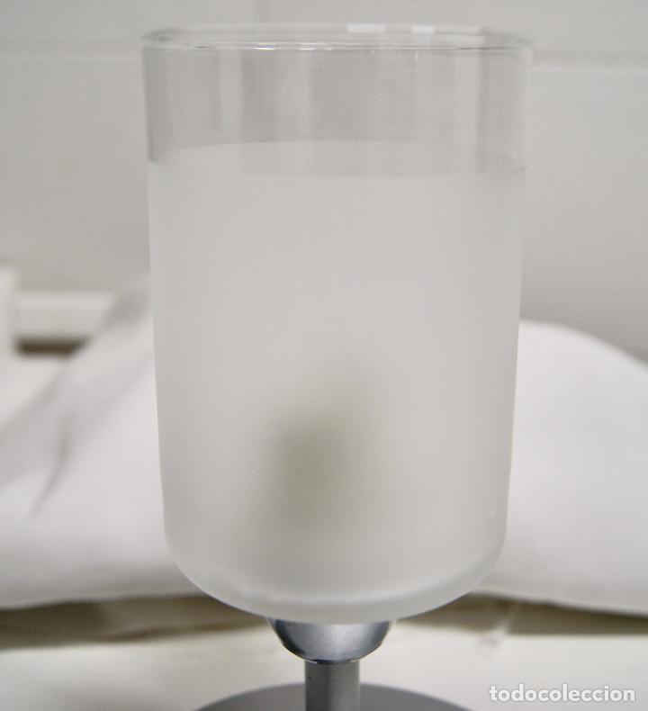 Vintage: Base gris con foco de cristal - Foto 4
