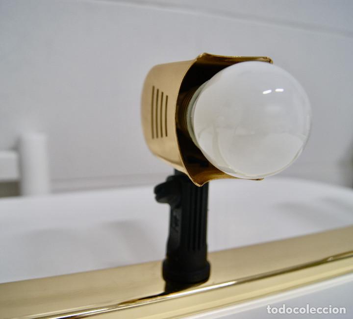 Vintage: Regleta con tres focos en oro brillo - Foto 5