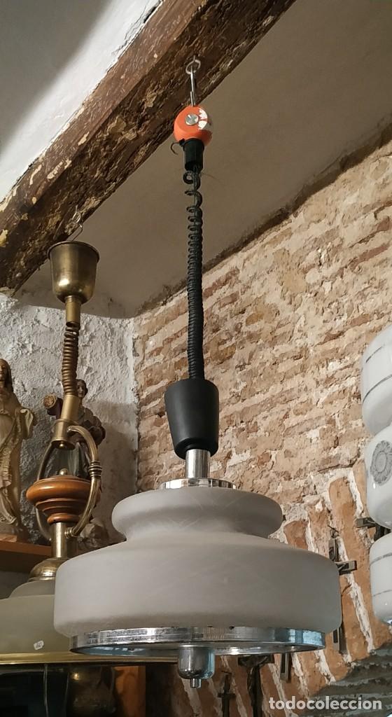 Vintage: L&aacute;mpara extensible de Opalina estilo Vintage - Foto 4
