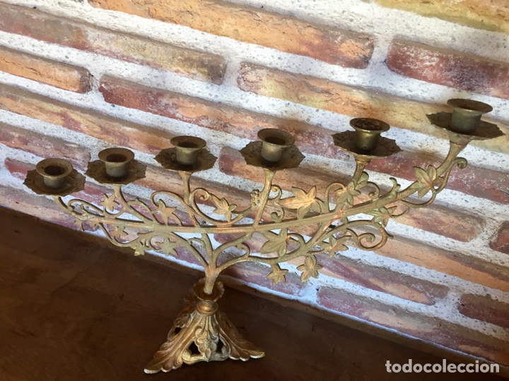 Vintage: Candelabro de bronce. - Foto 3