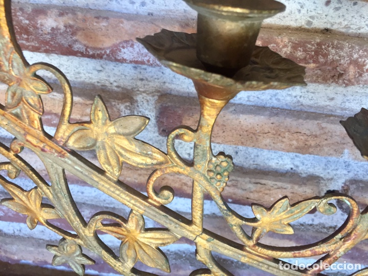 Vintage: Candelabro de bronce. - Foto 5