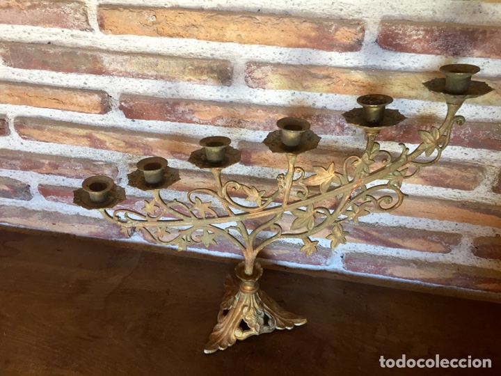 Vintage: Candelabro de bronce. - Foto 1