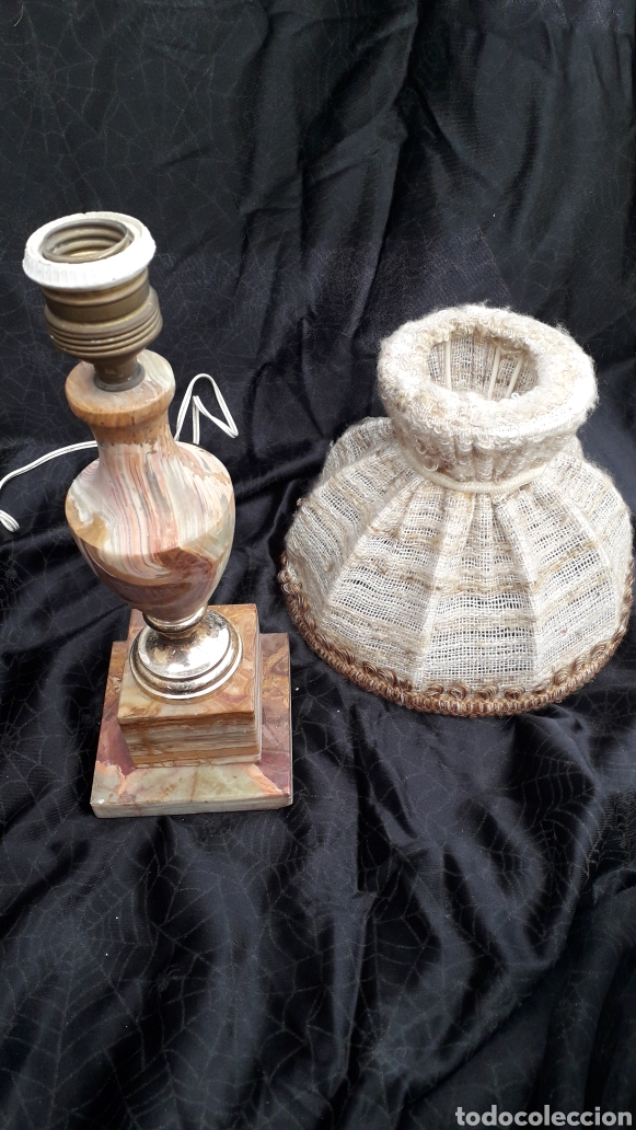 Vintage: Lampara marmol tulipa saco - Foto 4