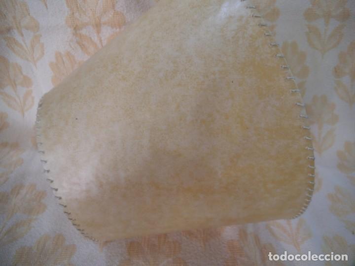 Vintage: TULIPA DE PERGAMINO C&Oacute;NICA LISA-COSIDA - Foto 3