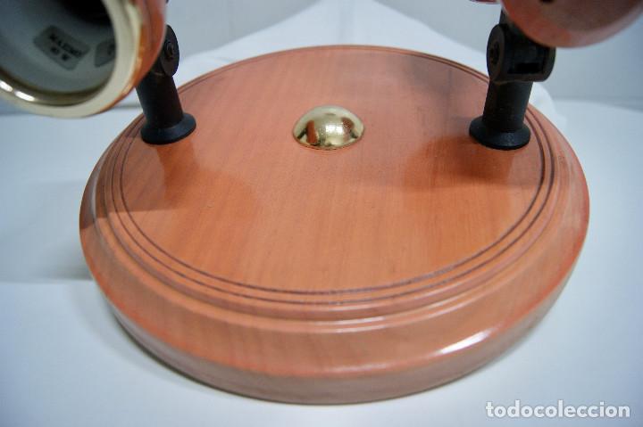 Vintage: plaf&oacute;n con dos focos en madera en rosa decap&eacute; - Foto 6