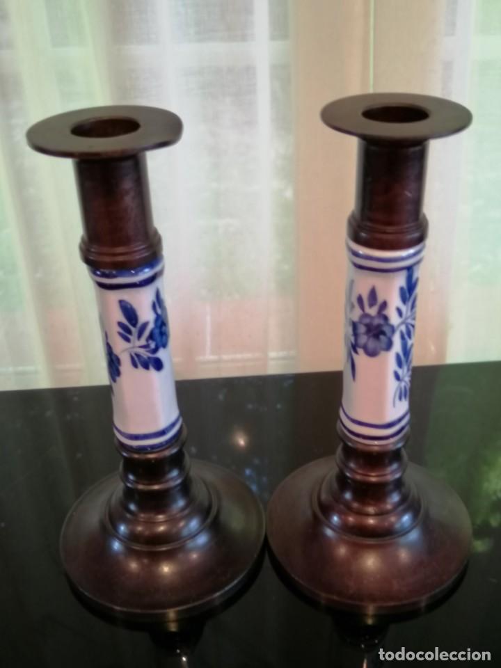 Vintage: PAREJA DE PORTAVELAS - Foto 3