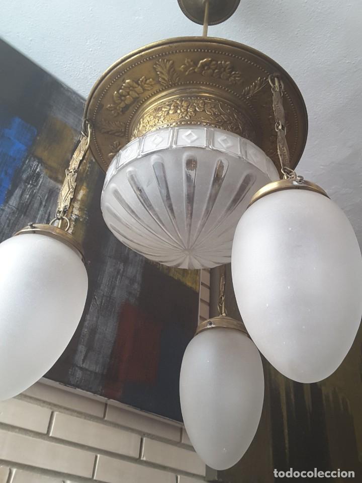 Vintage: L&aacute;mpara de techo antigua - Foto 1