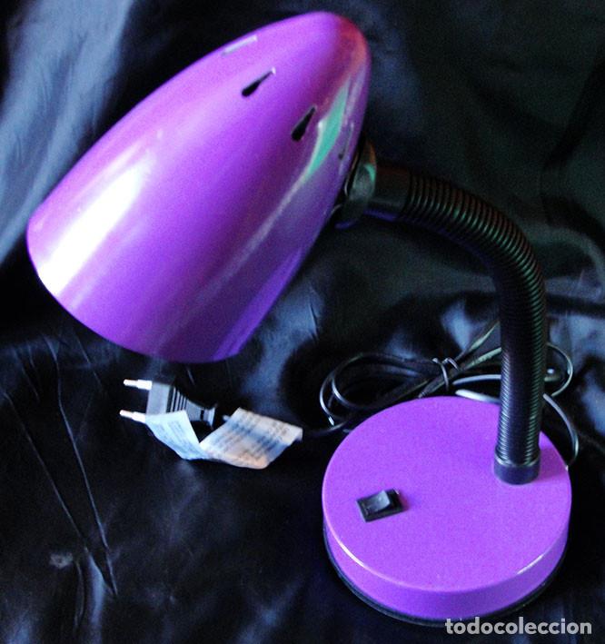 Vintage: FLEXO MORADO DE SOBREMESA - ESTILO MODERNO - - Foto 1
