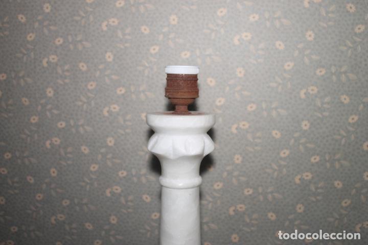 Vintage: LAMPARA DE SOBREMESA DE ALABASTRO, - Foto 5