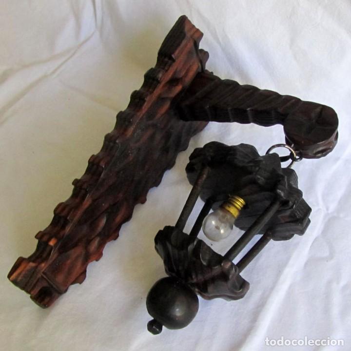 Vintage: Aplique o farol de pared de madera - Foto 1
