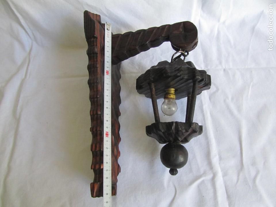 Vintage: Aplique o farol de pared de madera - Foto 4