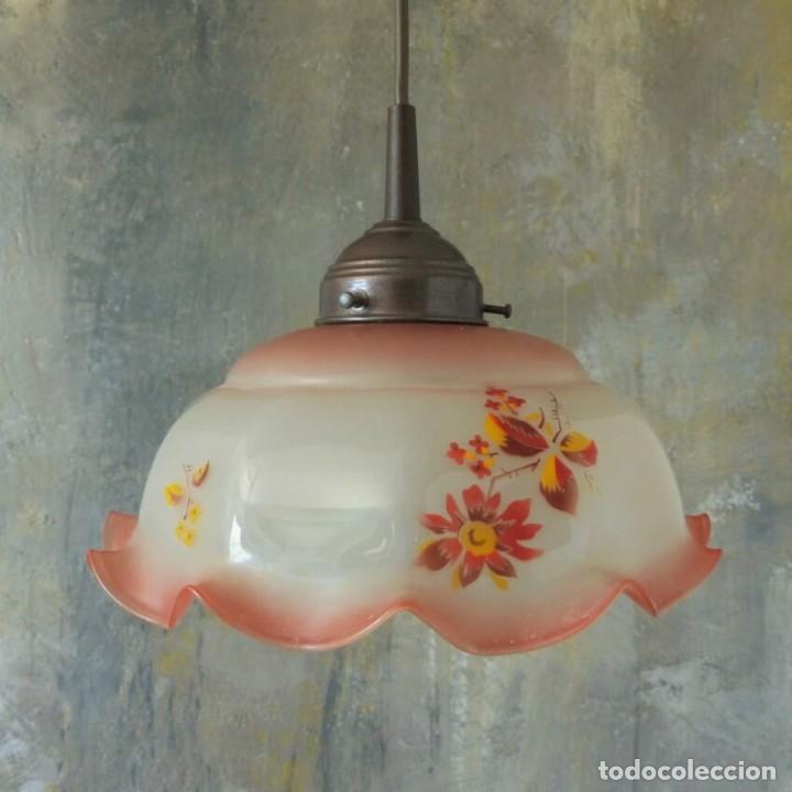 Vintage: L&aacute;mpara de techo de cristal. 1950 - 1959 - Foto 1