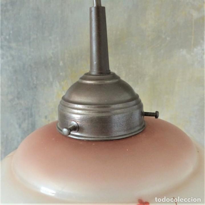 Vintage: L&aacute;mpara de techo de cristal. 1950 - 1959 - Foto 5