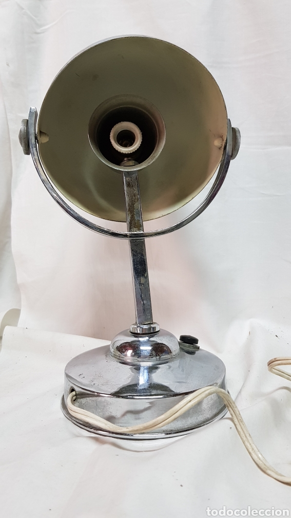Vintage: L&Aacute;MPARA FLEXO MESA CROMADA ECLIPSE BAHAUS, A&Ntilde;OS 50 - Foto 3