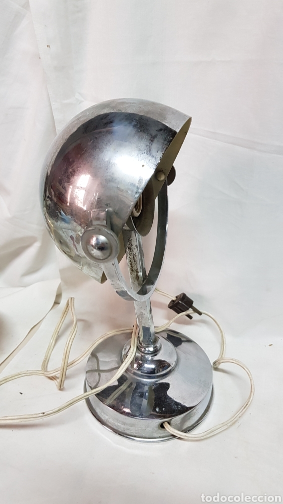 Vintage: L&Aacute;MPARA FLEXO MESA CROMADA ECLIPSE BAHAUS, A&Ntilde;OS 50 - Foto 7
