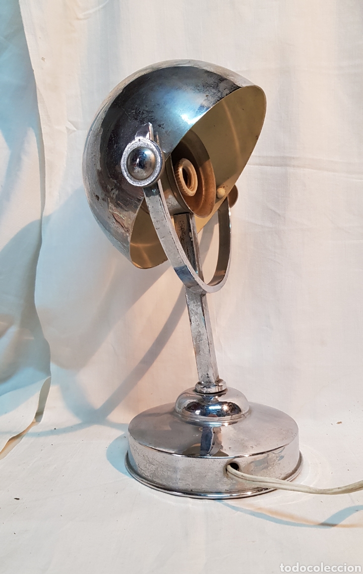 Vintage: L&Aacute;MPARA FLEXO MESA CROMADA ECLIPSE BAHAUS, A&Ntilde;OS 50 - Foto 1