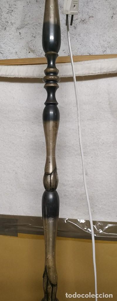 Vintage: L&aacute;mpara de pie Vintage - Bronce - Foto 4