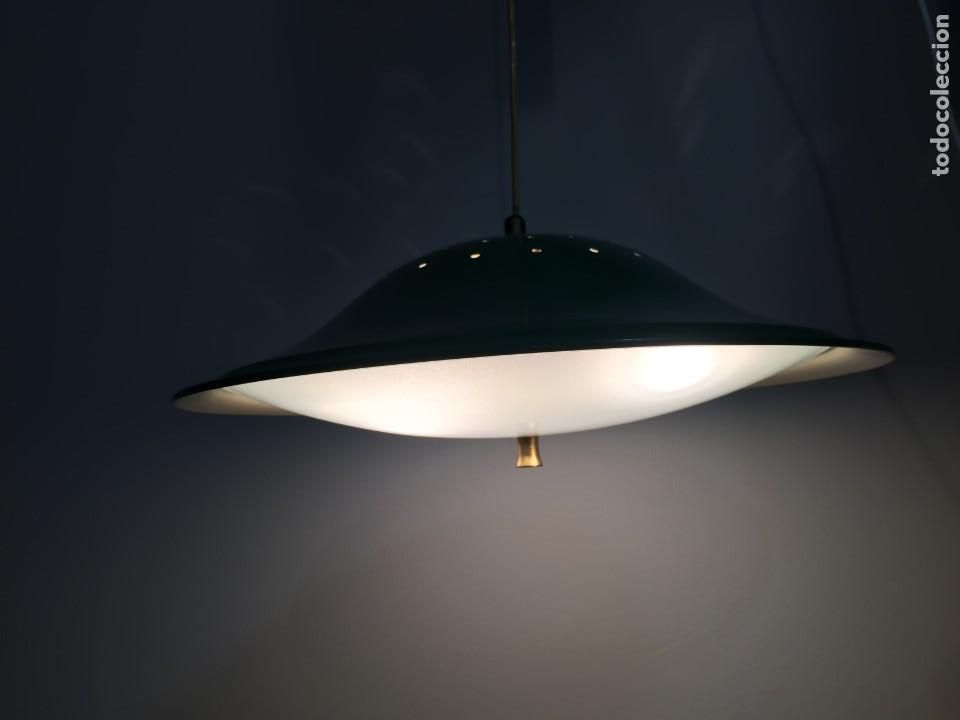 Vintage: LAMPARA TECHO SUBE Y BAJA POLEAS UFO - Foto 5