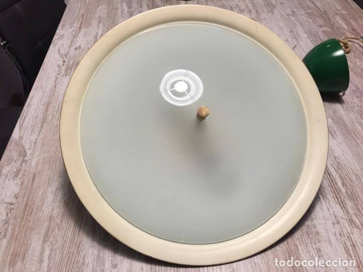 Vintage: LAMPARA TECHO SUBE Y BAJA POLEAS UFO - Foto 6