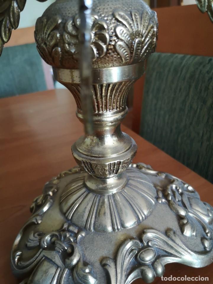 Vintage: Candelabro de bronce 4 brazo - Foto 8