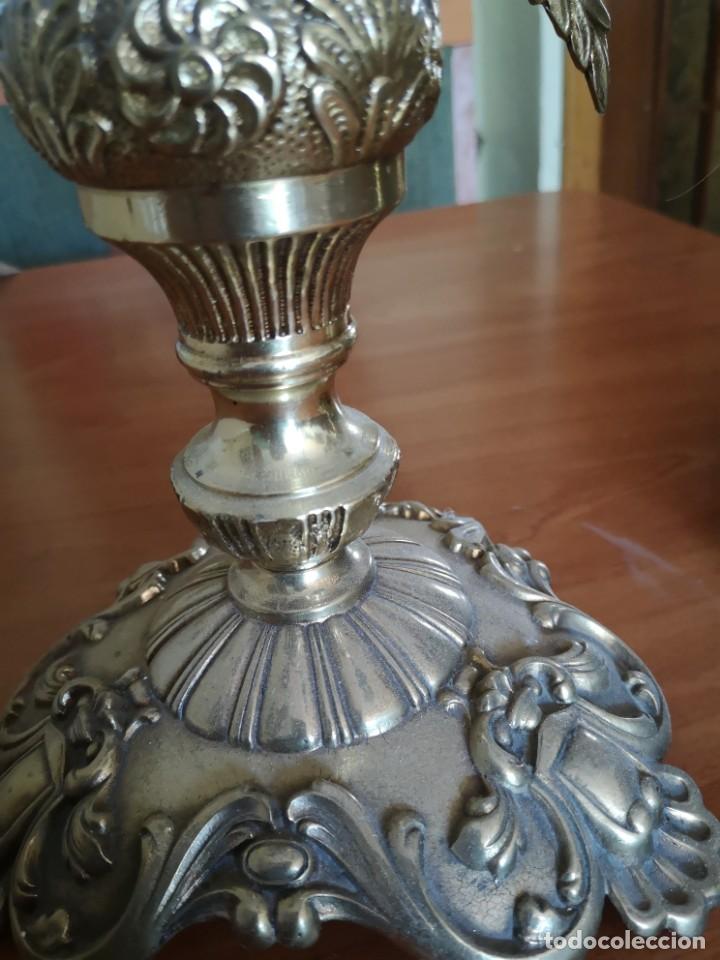 Vintage: Candelabro de bronce 4 brazo - Foto 9