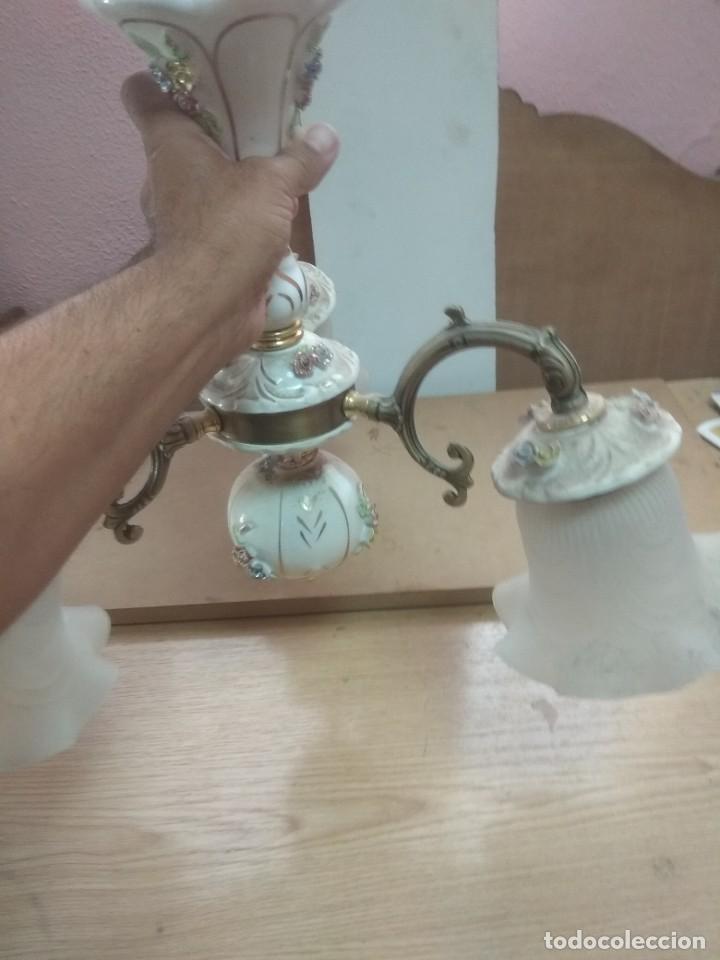 Vintage: Lampara de porcelana - Foto 1