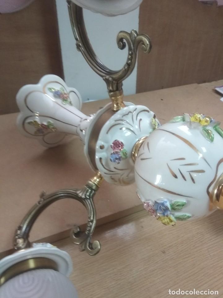Vintage: Lampara de porcelana - Foto 2