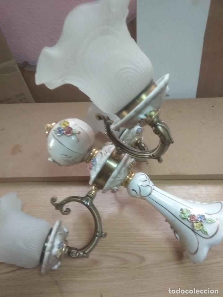 Vintage: Lampara de porcelana - Foto 4