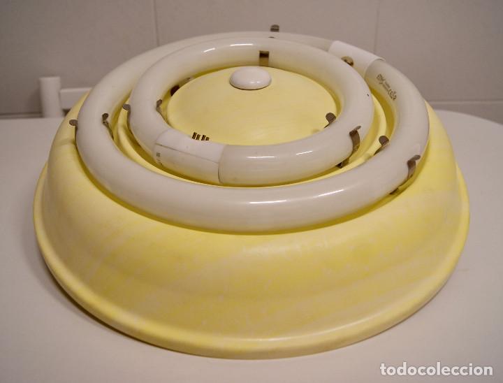 Vintage: plaf&oacute;n amarillo con fluorescentes - Foto 2