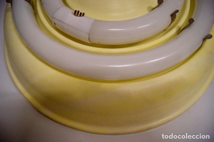 Vintage: plaf&oacute;n amarillo con fluorescentes - Foto 4