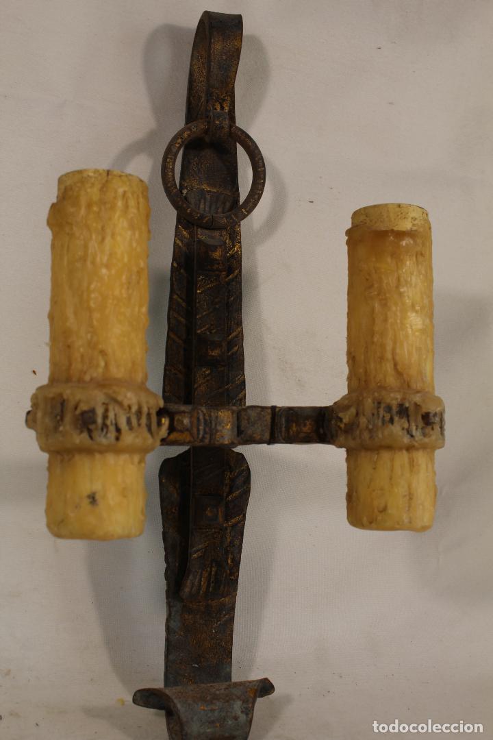 Vintage: aplique rustico en hierro de forja - Foto 3