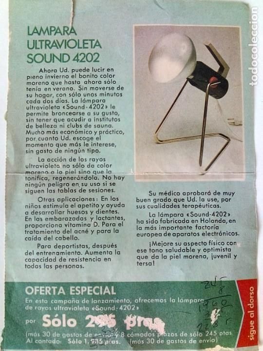 Vintage: LAMPARA ULTRAVIOLETA PHILIPS. - Foto 6