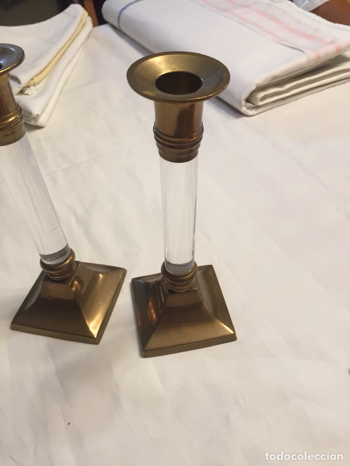 Vintage: Pareja de candelabros - Foto 4