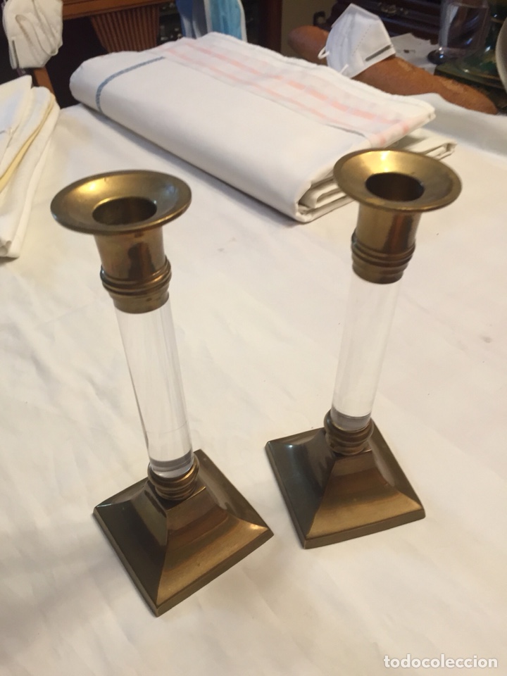 Vintage: Pareja de candelabros - Foto 6