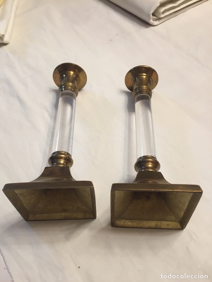 Vintage: Pareja de candelabros - Foto 8