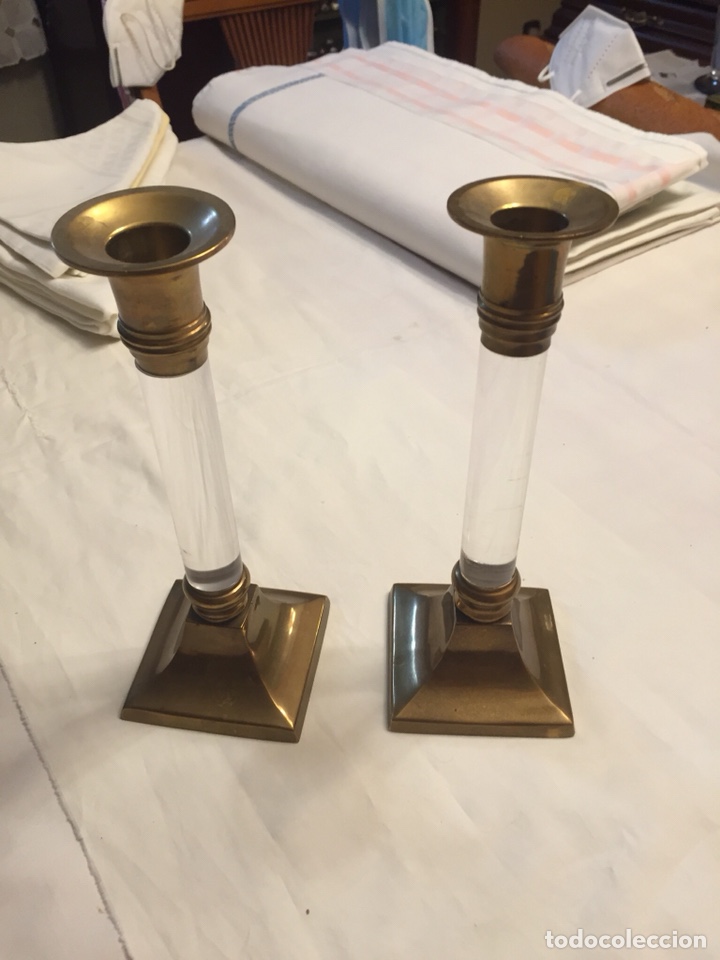 Vintage: Pareja de candelabros - Foto 1