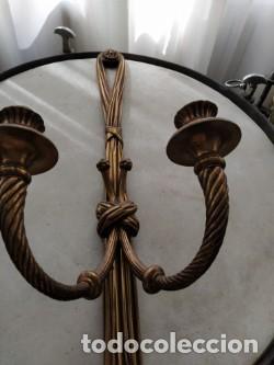 Vintage: APLIQUE DE BRONCE PARA PARED - Foto 2