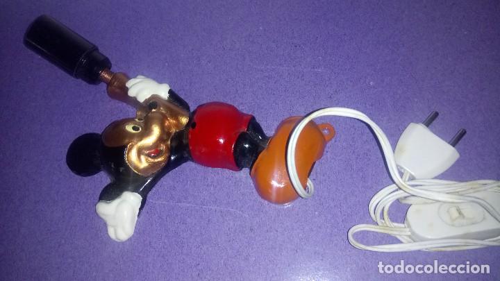Vintage: L&aacute;mpara, Aplique : MICKEY MOUSE - Foto 1