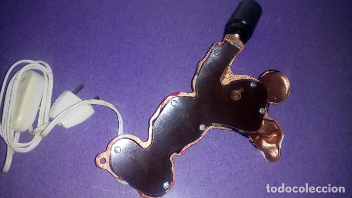 Vintage: L&aacute;mpara, Aplique : MICKEY MOUSE - Foto 5