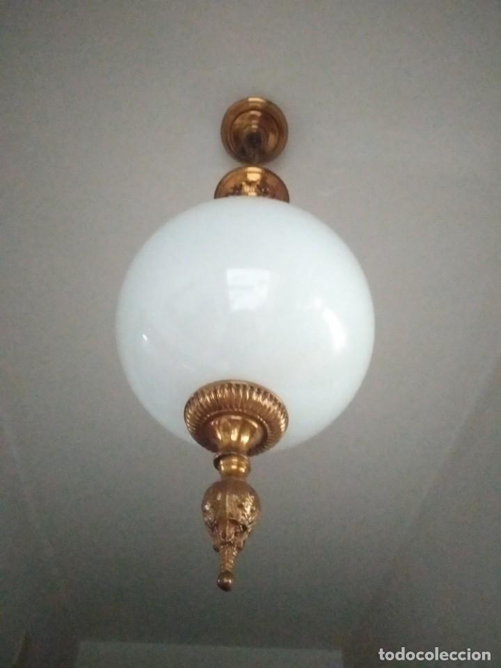Vintage: L&aacute;mpara modernista bola - Foto 3