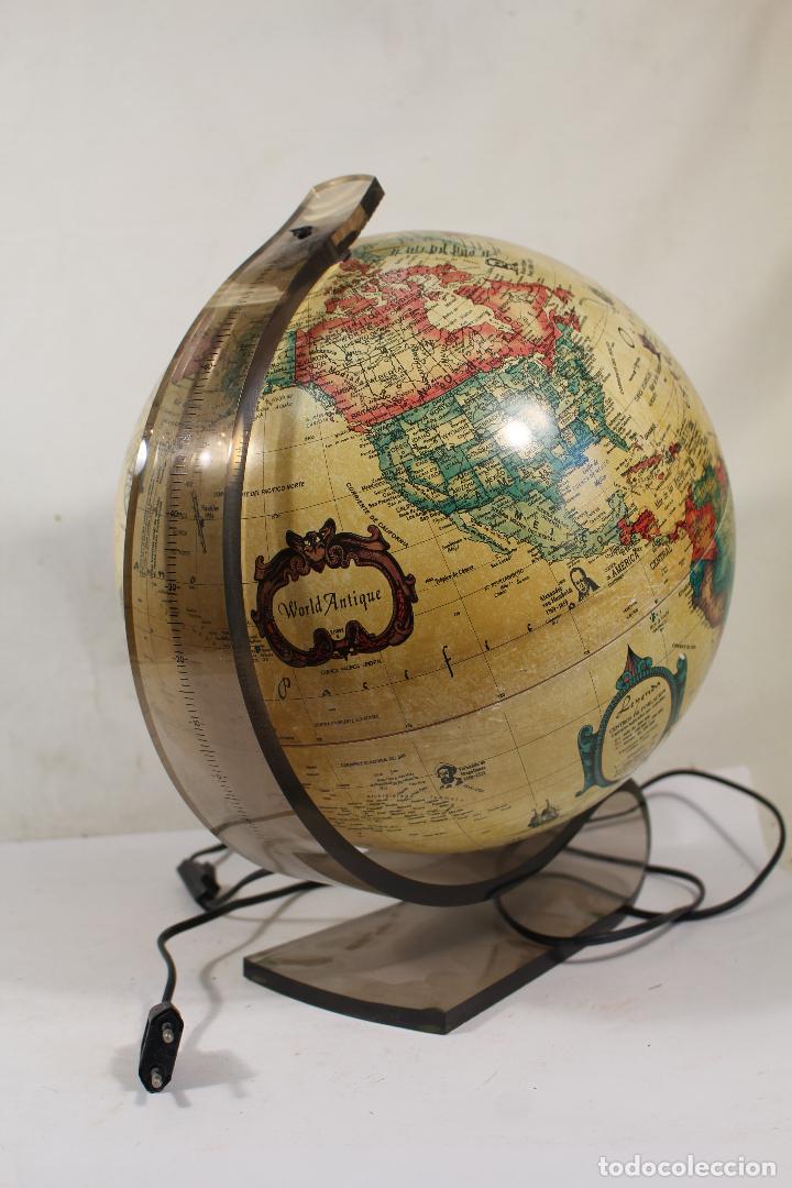 Vintage: lampara globo terraqueo - Foto 1