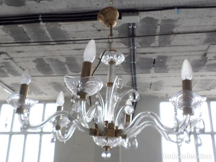 Vintage: L&aacute;mpara de cristal - Foto 4